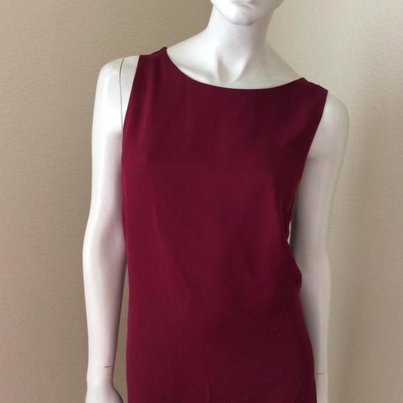 Haute Hippie Maroon Draped Back Dress - Picture 2 of 7